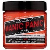 Manic Panic Electric Tiger Lily Classic Creme, Vegan, Cruelty Free, Orange Semi Permanent Hair Dye 118ml