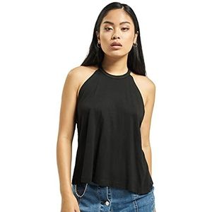 Urban Classics Tanktop voor dames, haltertop, zwart (Black 00007), 3XL