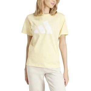 adidas Dames PWR 3 GRAPHIC TEE, almost yellow, XL