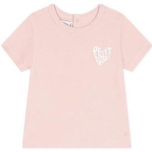 Petit Bateau Baby meisje A098V T-shirt met korte mouwen, roze saline, 18 maanden, Roze Saline, 18 Maanden