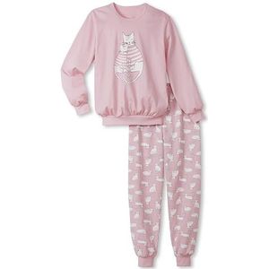 CALIDA Kids Cat Pyjama Manchetten Coral Blush, 1 stuk, maat 128, Coral Blush, 128 cm