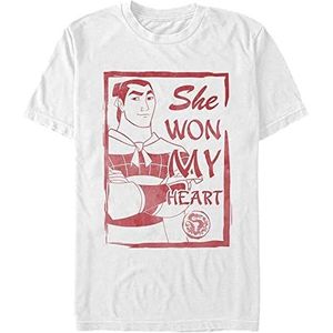 Disney Classics Mulan - Shang She Won My Heart Unisex Crew neck T-Shirt White 2XL