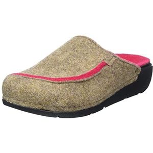 Berkemann Dames Neah pantoffels, zandbeige/roze, 42 2/3 EU