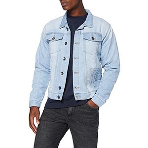 Enzo Denim jas voor heren, Licht steenwassing, L