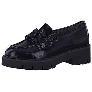 Tamaris Comfort Dames 8-84704-41 Leder Comfort Fit uitneembaar voetbed Slipper, Black Patent, 39 EU, zwart (patent), 39 EU Breed
