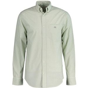 REG POPLIN Gingham Shirt, Milky Matcha, XL