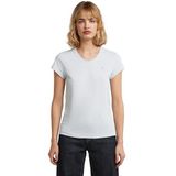 G-STAR Dames Eyben Slim V-hals Top 2.0, blauw (Plumbago D24533-4107-7169), XXS