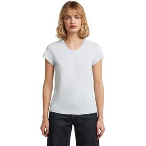 G-STAR Dames Eyben Slim V-hals Top 2.0, blauw (Plumbago D24533-4107-7169), XXS