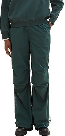 TOM TAILOR - 21525 - Pantalon - Huntsman Green - Large Coupe - Taille Hoog