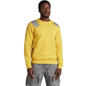 G-STAR RAW Flight Deck R Sweat, Geel (Dk Lemon D24418-d557-348), S