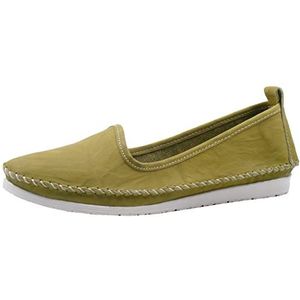 Andrea Conti Mocassins, ballerina's voor dames 0027449, grootte:40, kleur:Groen