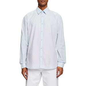 Esprit Collection Overhemd met patroon, 100% katoen, Lichtblauwe lavender., S