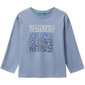 United Colors of Benetton T-shirt M/L, Blauw, 1 jaar