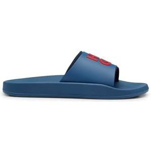 HUGO Nil_Slid_mdtpu_N, Slip, Heren, Middelblauw, Maat 40 EU, medium blauw, 40 EU