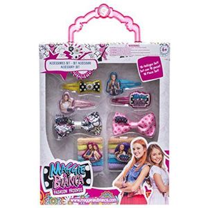Joy Toy 65925 figuren en personages Maggie & Bianca accessoireset 18-delig in geschenkverpakking 20,5x2,5x32,5, meisjes, meerkleurig, normaal