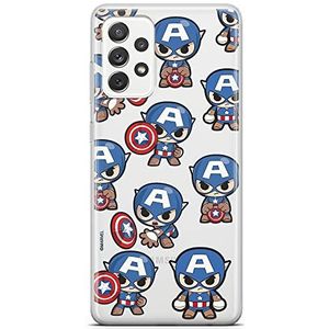 ERT GROUP mobiel telefoonhoesje voor Samsung A33 5G origineel en officieel erkend Marvel patroon Captain America 029 optimaal aangepast aan de vorm van de mobiele telefoon, gedeeltelijk bedrukt