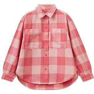 United Colors of Benetton overhemd, Quadri Rosa Salmone E Rosa 905