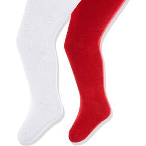 Playshoes Elastische thermo-panty voor meisjes, verpakking van 2 stuks, Rood (origineel 900), 50/56 cm