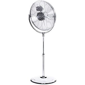 Tristar VE-5975 Metalen Statiefventilator Zilver/ 45 cm/90-130 cm/100W