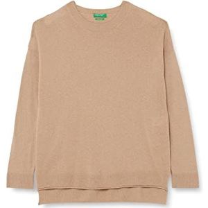 United Colors of Benetton Damestrui met lange mouwen en ronde hals, Beige 994, S