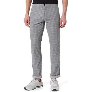 BOSS Heren Chino_Slim Broeken, zilver, 33W / 32L