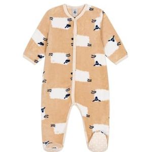 Petit Bateau Combinachaud Lange Mouwen Uniseks Baby, Trench/Multico, 6 Maanden