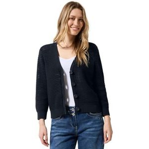 Vest - V-Hals - 3/4 Mouwen - Grof Gebreid - Zachte Katoenmix