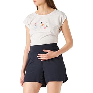 ESPRIT Maternity Dames Woven Under The Belly Shorts, Night Sky Blue - 485, 34