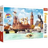 Puzzel Funny Cities Londen (1000 stukjes)