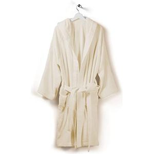 Caleffi Badjas van katoen crème zacht - 1000398