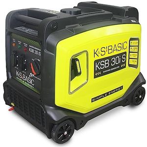 Inverter-generator KSB 30i S, stroomgenerator 3000 W, elektronische omzetting elektrische energie, noodstroomaggregaat voor gevoelige stroomverbruikers, motor Euro 5, 2 x geaarde stopcontacten 230 V