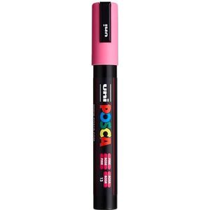 Faber-Castell uni-ball 182528 - POSCA marker met medium ronde punt, roze, 1 stuk