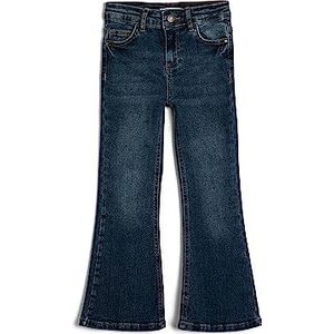 Koton Girls Flare Jean - Cotton Pockets Comfort Stretch, Din (Dark Indigo), 11-12 Jahre