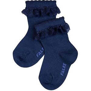 FALKE Uniseks-baby Sokken Romantic Lace B SO Katoen eenkleurig 1 Paar, Blauw (Marine 6120), 74-80