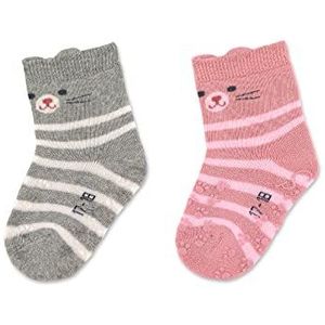 Sterntaler Uniseks kindersokken met ABS-krabbelsokken, lichtgrijs melange, normaal, lichtgrijs, gemêleerd