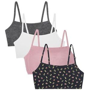 Fruit of the Loom Katoenen sportbeha met spaghettibandjes voor dames, de hele dag comfort en gemakkelijke beweging, voordeelpakketten, 40