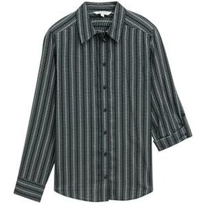 TOM TAILOR Damesblouse, 36552 - Hedendaagse Navy Check, 38