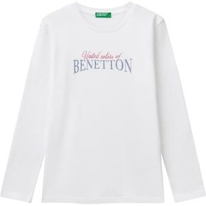 United Colors of Benetton T-shirt M/L, Wit, 120