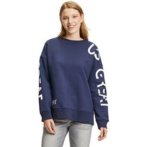 Cartoon Dames 2551/7554 Sweatshirt, Dark Blue/Cream, L