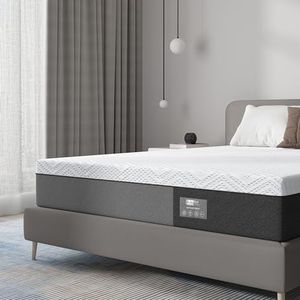 BedStory Matras 140 x 190 cm, 25 cm dik, matras voor tweepersoonsbed, gelschuim en bamboe, houtskool, ademend en hypoallergeen, 7 ergonomische zones, comfort met afneembare hoes, optimale