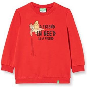United Colors of Benetton Sweatshirt met capuchon voor jongens, Rosso 29l, 3 maanden