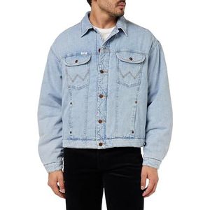 Wrangler Gewatteerde trucker-spijkerjas voor heren, BANG KRAIJ, XL