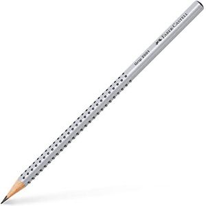Faber-Castell - Grip 2001 pencil - HB - silver, box of 12