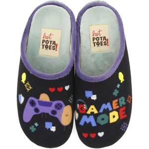 Hot Potatoes - BLEIBERG - Slipper - Zwart - Orthopedische slippers