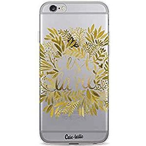 Apple iPhone 6 / 6S telefoonhoes, dunne TPU hoes. Schokabsorberende en krasbestendige cover voor Apple iPhone 6 / 6S - Cest La Vie Gold - CASETASTIC
