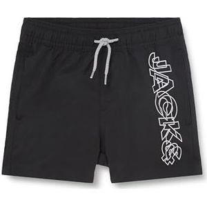 JACK & JONES JPSTFIJI JJSWIM Double Logo LY SN MNI, zwart, 110 cm