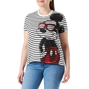 Desigual Dames Ts_Mickey Vida Chula T-shirt, wit, L