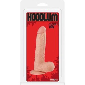 NMC Realistische dong met scrotum, 8,5 inch - realistische dildo in penisvorm met testikels en sterke zuignap - huid - ongeveer 23 cm lang, diameter tot ongeveer 47 mm