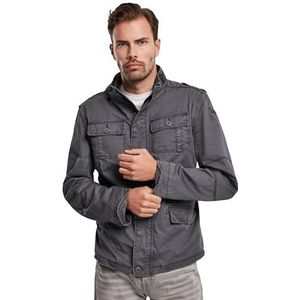 Brandit Britannia Vintage overgangsjas voor heren, legerjas, outdoorjas, antraciet, 4XL