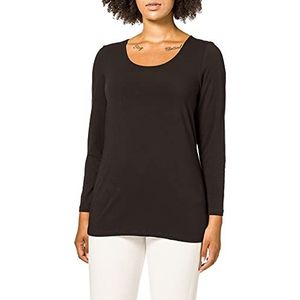 Vero Moda Curve Dames Vmpaxi Ls Soft S Curve Noos U-hals, zwart, 52/54